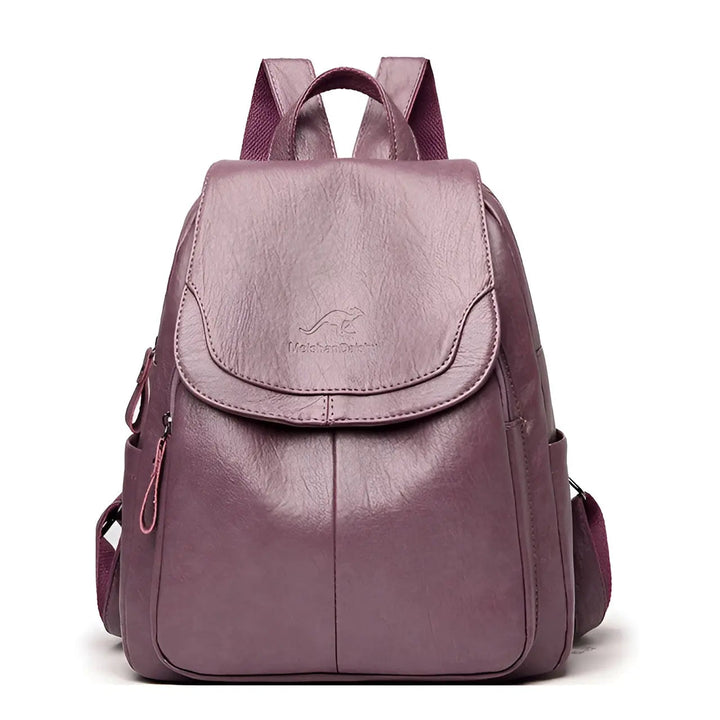 Vintage Leather Women's Backpack - Isabella-Purple-State of Style