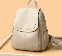 Vintage Leather Women's Backpack - Isabella-White-State of Style