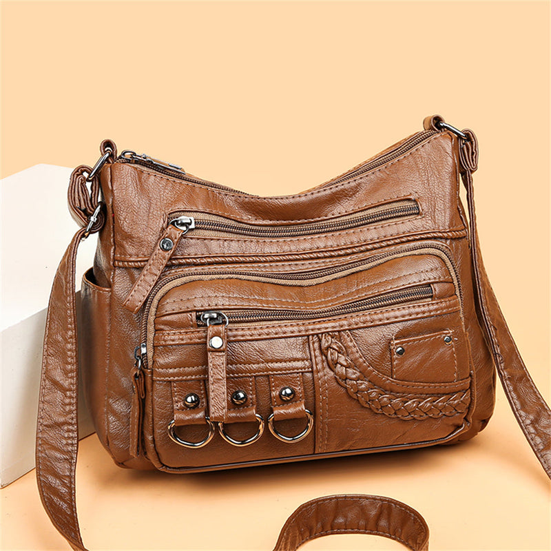 Vintage Leather Women's Handbag - Isabella-Brown-State of Style