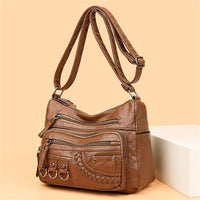 Vintage Leather Women's Handbag - Isabella-Brown-State of Style