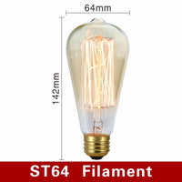 Vintage Light Bulbs - NostalgiaGlow-ST64 Filament-State of Style