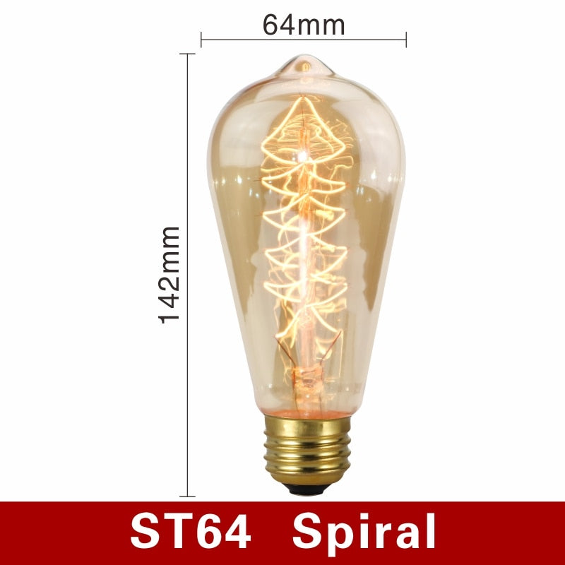 Vintage Light Bulbs - NostalgiaGlow-ST64 Filament-State of Style