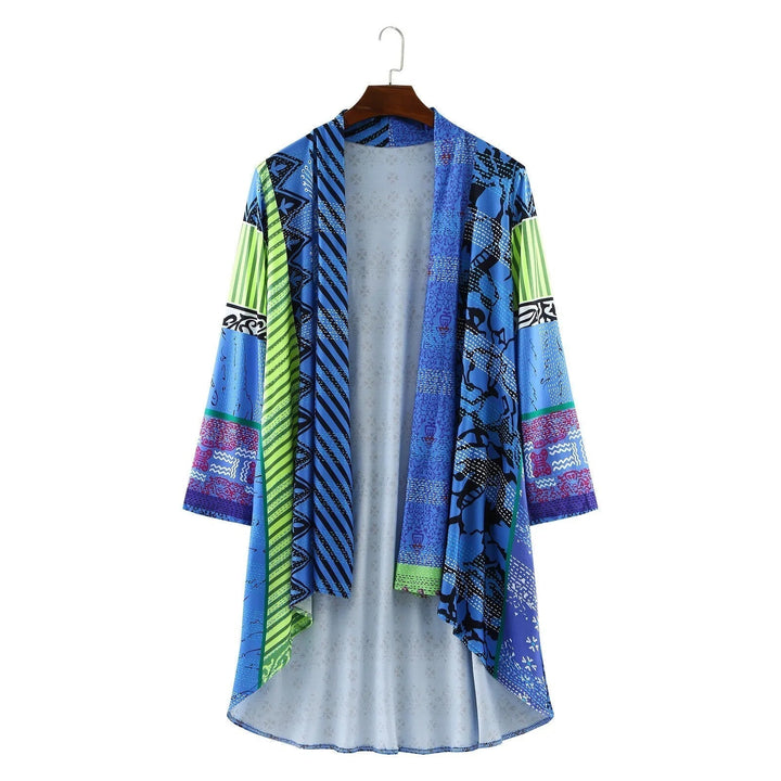 Vintage Long Women's Sweater - Livia-Blue-S-State of Style