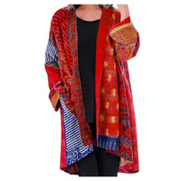 Vintage Long Women's Sweater - Livia-Red-S-State of Style