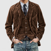 Vintage Men's Blazer and Vest Set - Alexander-Brown-S-State of Style
