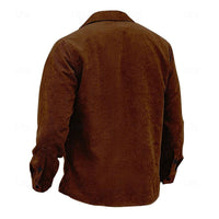 Vintage men's jacket with buttons – Henri-Light blue-S-State of Style