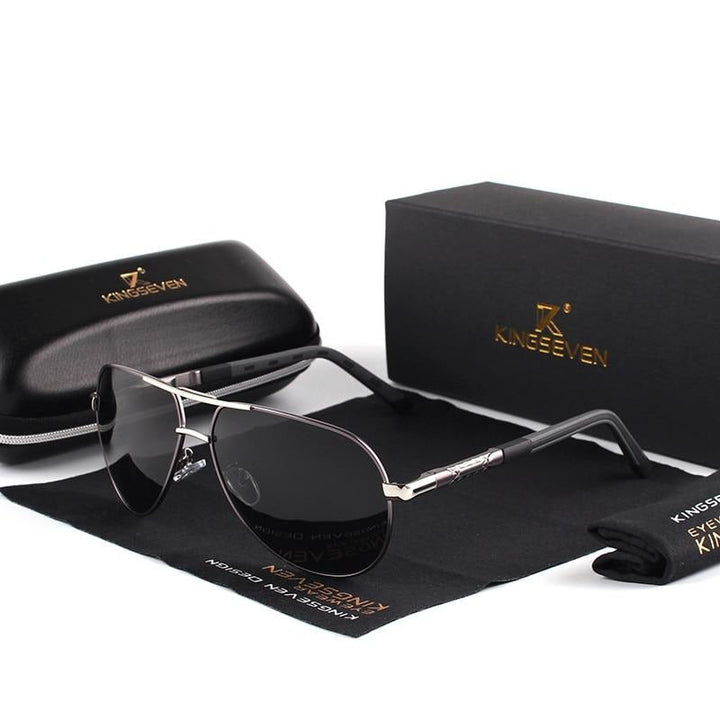 Vintage men's sunglasses – Luca-Gold Black-State of Style