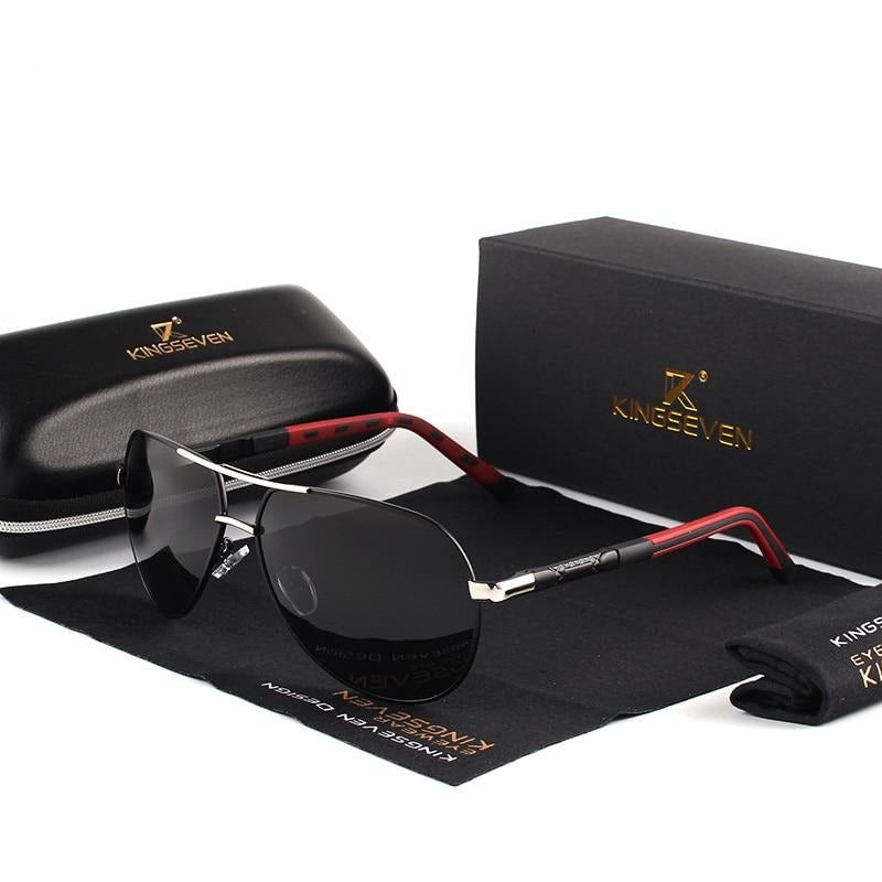 Vintage men's sunglasses – Luca-Silver Black-State of Style