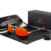 Vintage men's sunglasses – Luca-Silver Red-State of Style