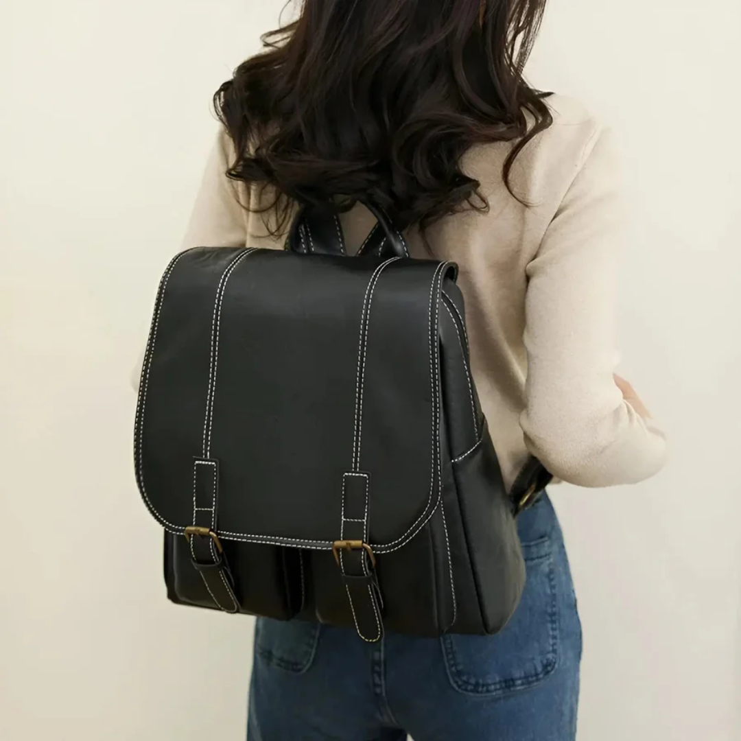 Vintage Style Backpack - RetroTrail-Black-State of Style