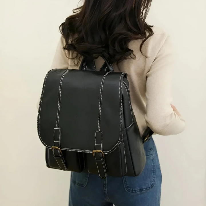 Vintage Style Backpack - RetroTrail-Black-State of Style