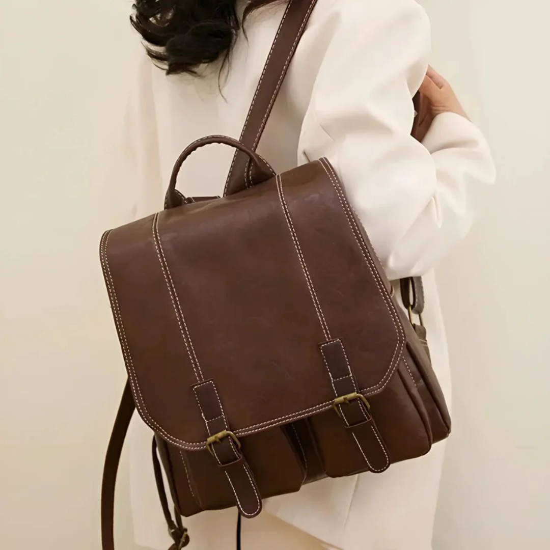 Vintage Style Backpack - RetroTrail-Brown-State of Style