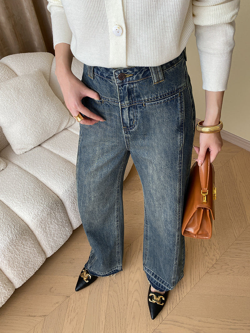 Vintage Wide Leg Women’s Jeans – Mila-Blue-XS-State of Style