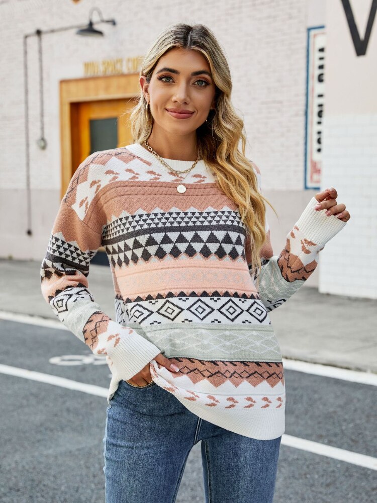 Vintage Women's Sweater - Sophie-Pink-S-State of Style