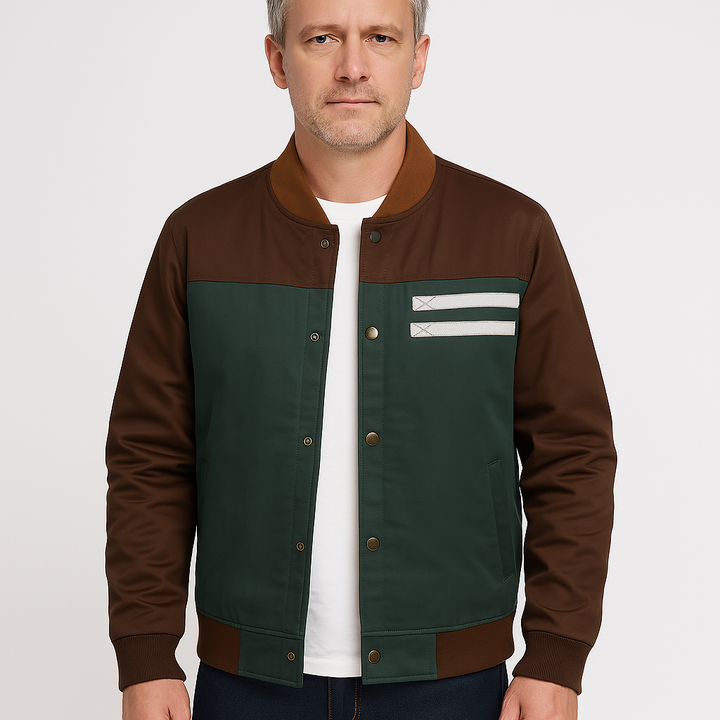 Light men's bomber transition jacket in vintage look – Adrian