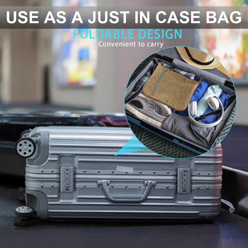 Large Foldable Travel Duffle Bag with Shoe Compartment – Waterproof & Lightweight