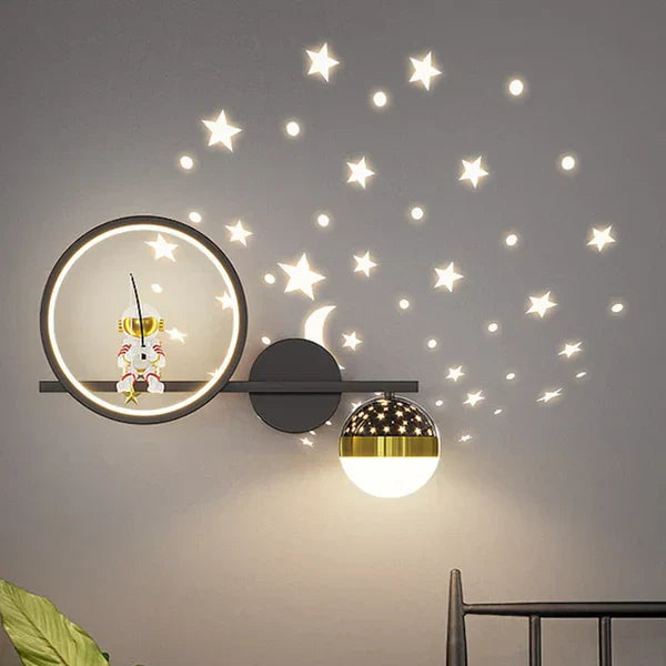 Wall lamp for children's room - GlowNest-White Right-Three Colours-State of Style