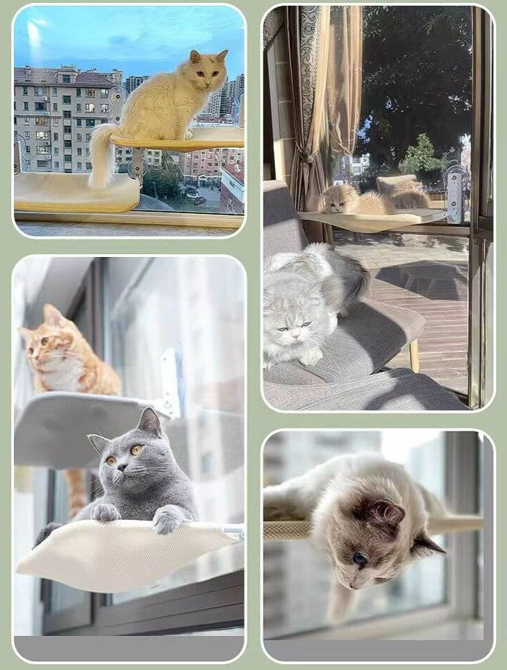 Wall-Mounted Hammock for Pets - SkyNap-Beige 30-45cm-State of Style