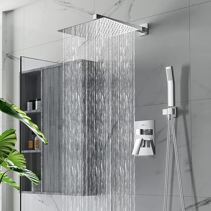 Wall-Mounted Rain Shower - RainFlow Ultra-S-Square-State of Style