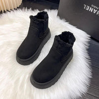 Warm and Comfortable Women's Winter Boots - FrostFlair-Black-4-State of Style