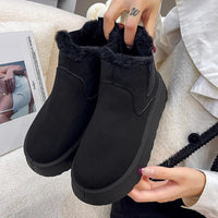 Warm and Comfortable Women's Winter Boots - FrostFlair-Brown-4-State of Style