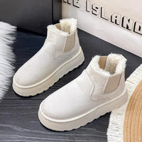 Warm and Comfortable Women's Winter Boots - FrostFlair-White-4-State of Style