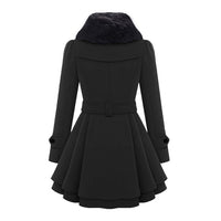 Warm and Long Ladies' Winter Coat - Vivienne-Khaki-S-State of Style