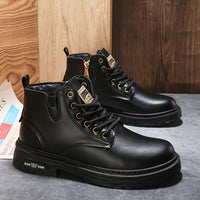 Warm and Stylish Lace-Up Boots for Men - Arvo-Dark Brown-6-State of Style