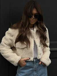 Warm and Stylish Short Coat - Lucia-Beige-XS-State of Style