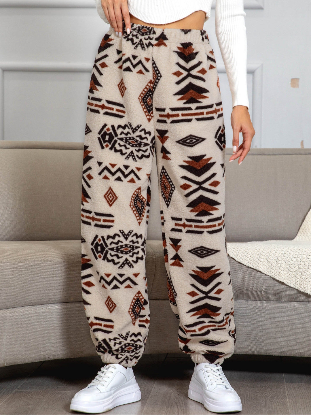 Warm Aztec Print Sweatpants - Amira-S-State of Style