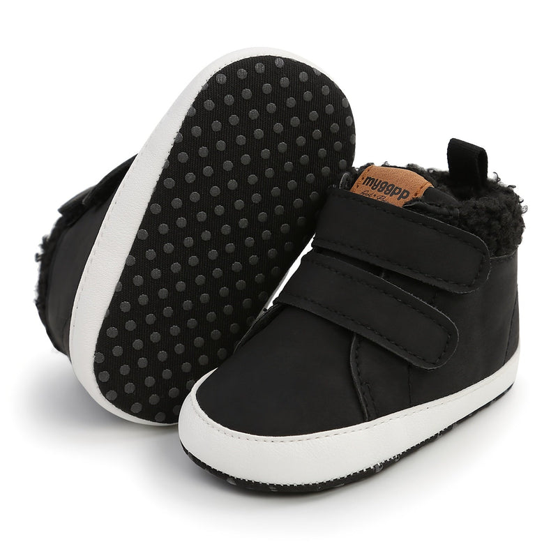 Warm Baby Boots with Velcro – Ready for Every Winter Day!-Black-11-State of Style