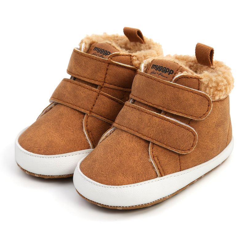 Warm Baby Boots with Velcro – Ready for Every Winter Day!-Dark brown-11-State of Style