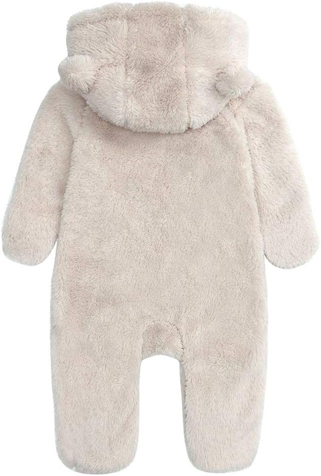 Warm Baby Romper with Hood-Footless beige-0-3M-State of Style