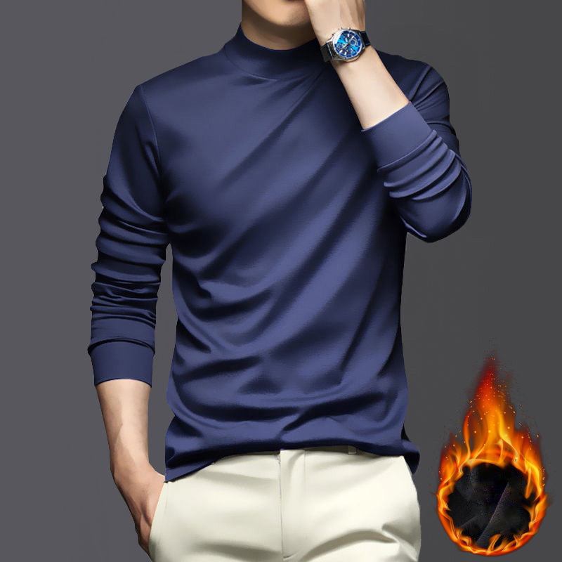 Warm Combed Cotton Shirt - Lars-Blue-M-State of Style