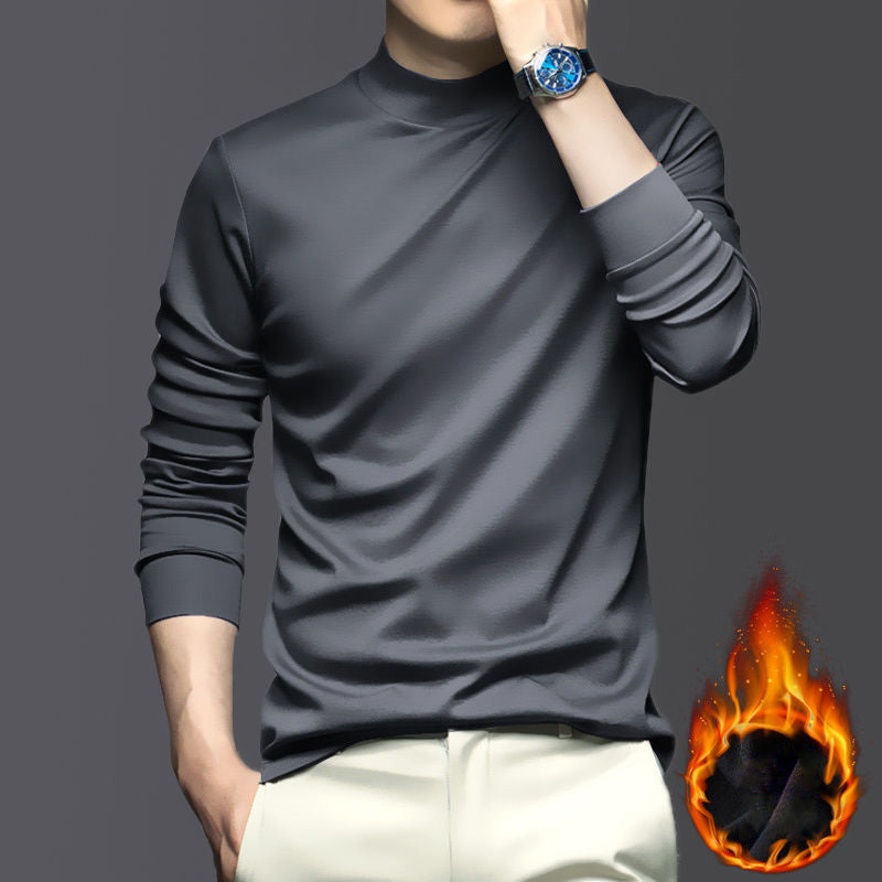 Warm Combed Cotton Shirt - Lars-Dark Grey-M-State of Style