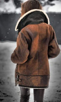 Warm Fleece Jacket for Women - Amara-Brown-S-State of Style