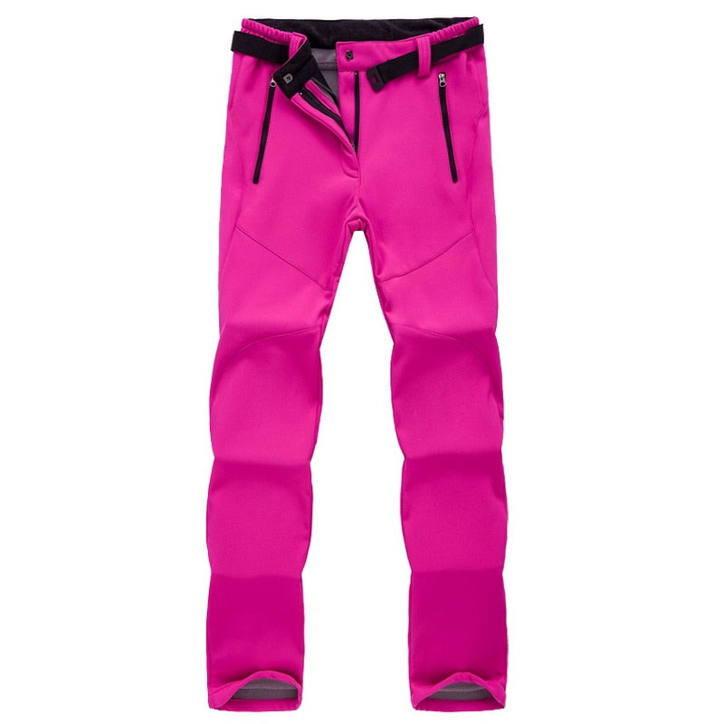 Warm Fleece Softshell Pants - Everest-Pink-S-State of Style