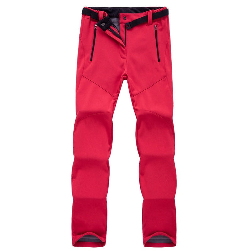 Warm Fleece Softshell Pants - Everest-Red-S-State of Style