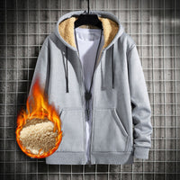 Warm Lamb Hooded Jacket | Oversized & Comfy-Navy Blue-M-State of Style