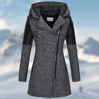 Warm Long Women's Winter Coat - Aria-Dark Grey-S-State of Style