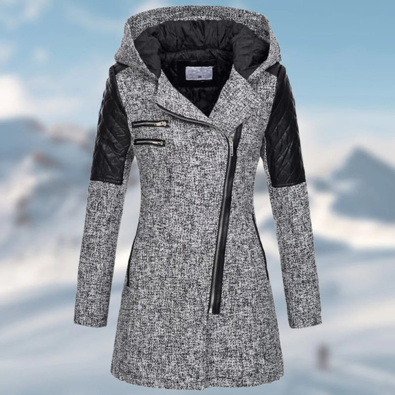 Warm Long Women's Winter Coat - Aria-Grey-S-State of Style