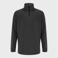 Warm Men's Sweater with Zip - Arlo-Black-S-State of Style