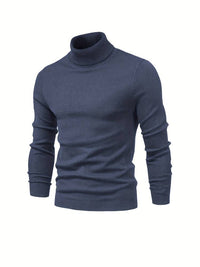 Warm Men's Turtleneck Sweater - Nordero-Dark Grey-S-State of Style