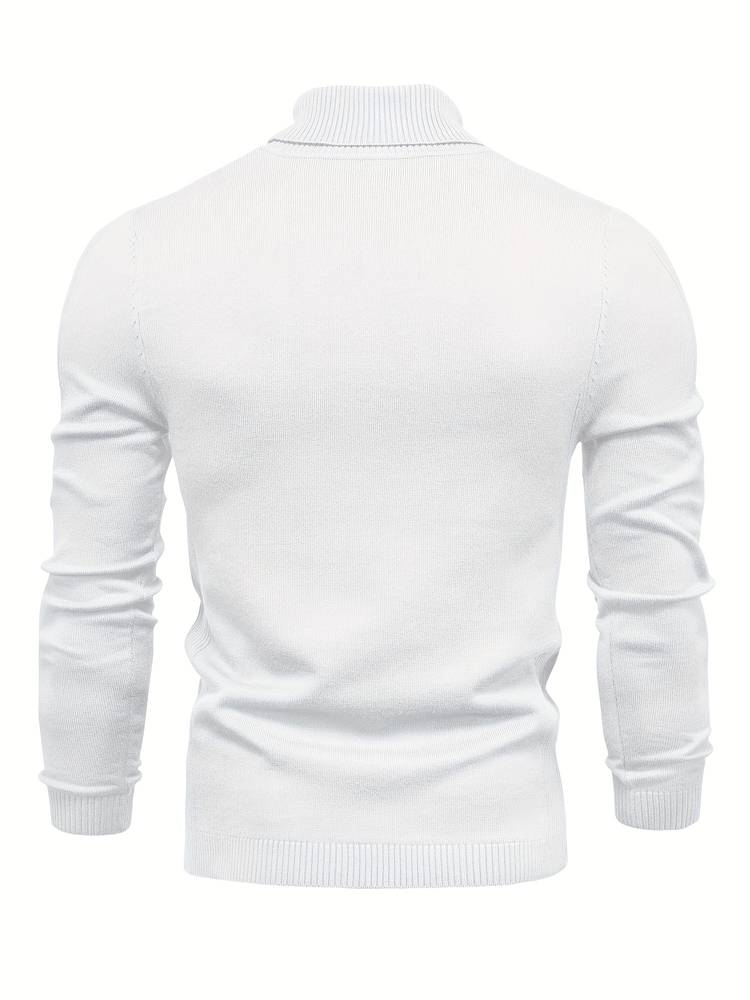 Warm Men's Turtleneck Sweater - Nordero-Light Blue-S-State of Style