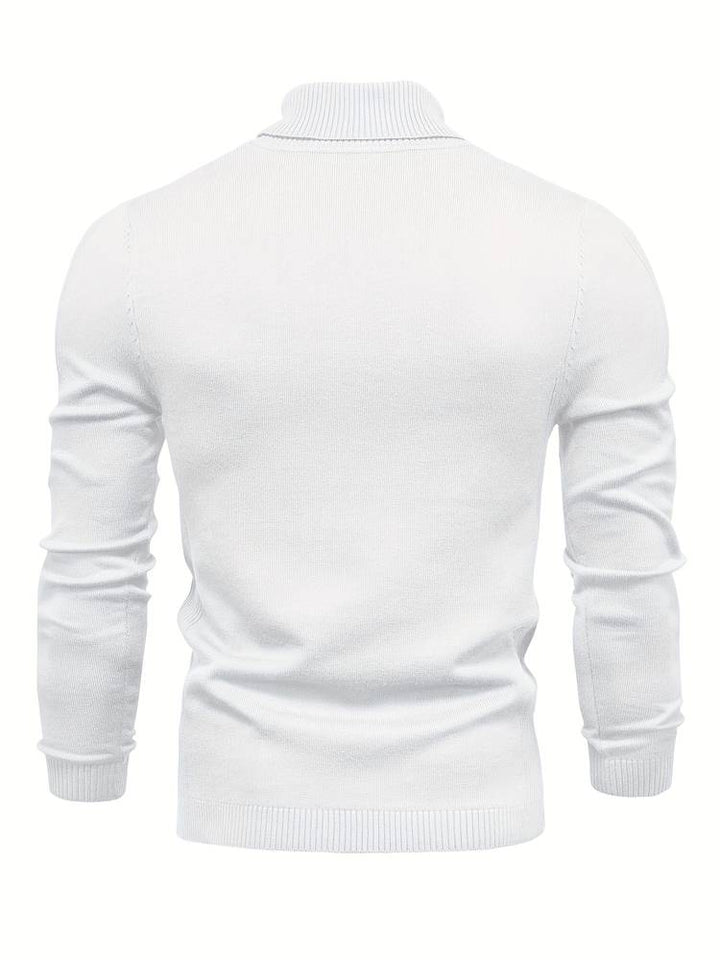 Warm Men's Turtleneck Sweater - Nordero-Light Blue-S-State of Style