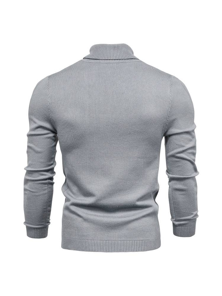 Warm Men's Turtleneck Sweater - Nordero-Light Blue-S-State of Style