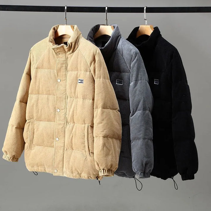 Warm Padded Men's Jacket - Everett-Khaki-S-State of Style