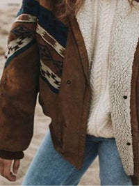 Warm Retro Plush Winter Coat - Daisy-Brown-S-State of Style