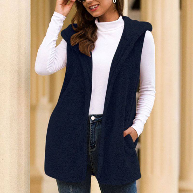 Warm Sleeveless Fleece Jacket | Comfortable & Versatile-Brown-S-State of Style