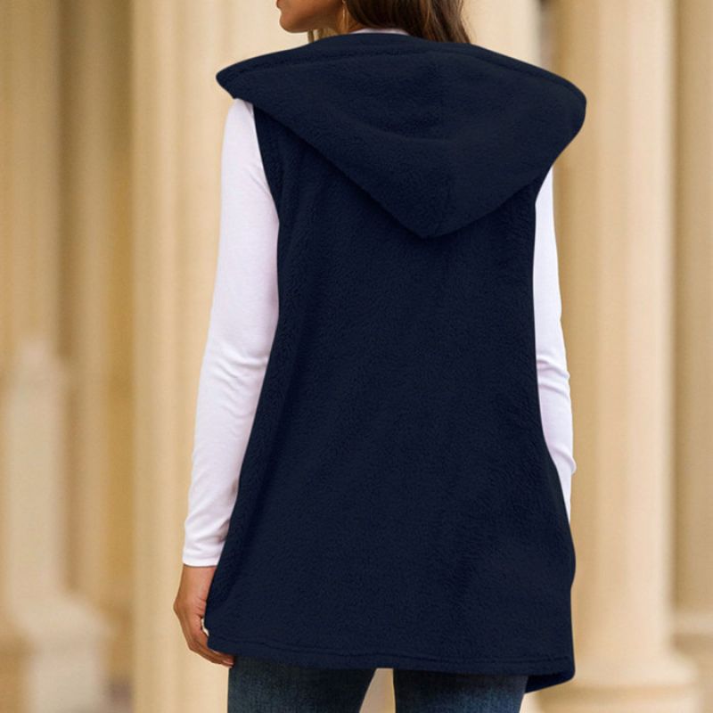 Warm Sleeveless Fleece Jacket | Comfortable & Versatile-Brown-S-State of Style